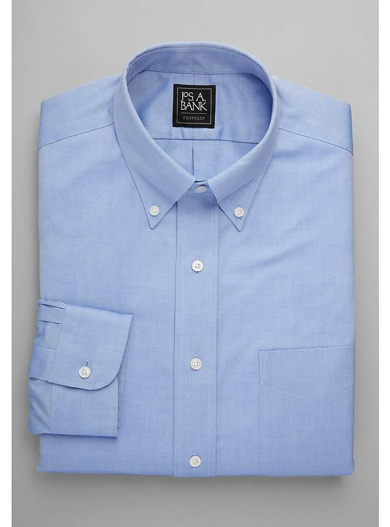 Traveler Collection Traditional Fit ButtonDown Collar Dress Shirt