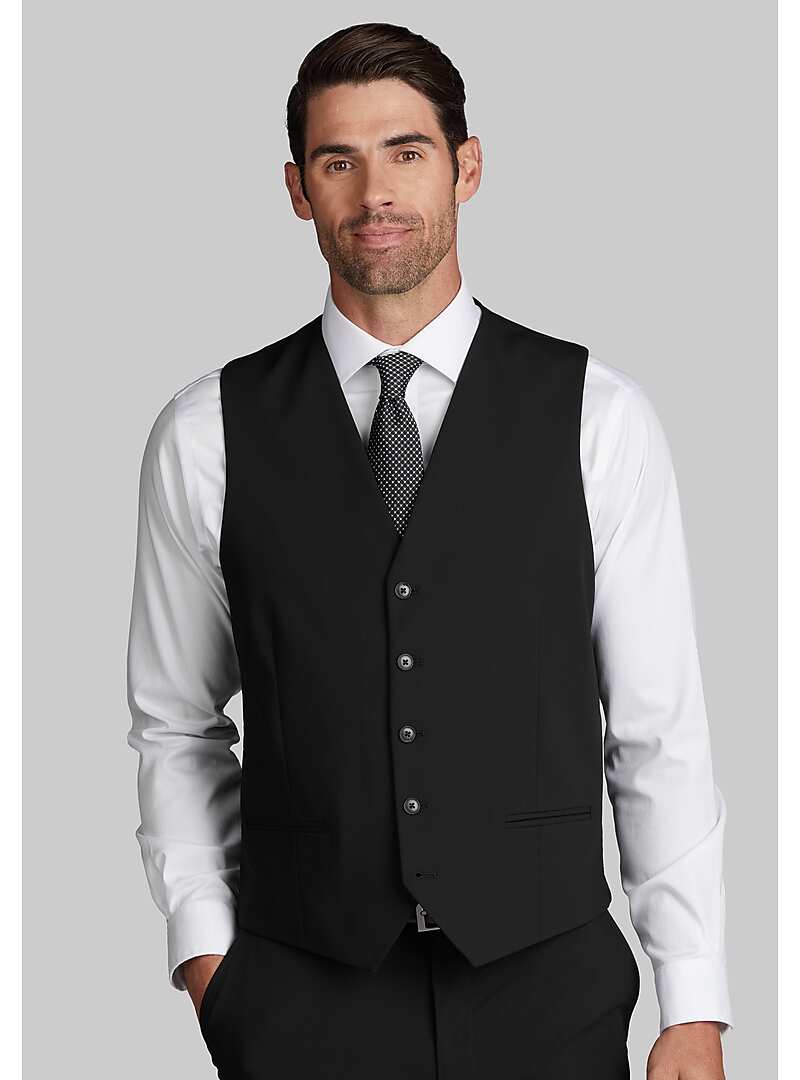 Jos. A. Bank Tailored Fit Suit Separates Solid Vest#3XRV