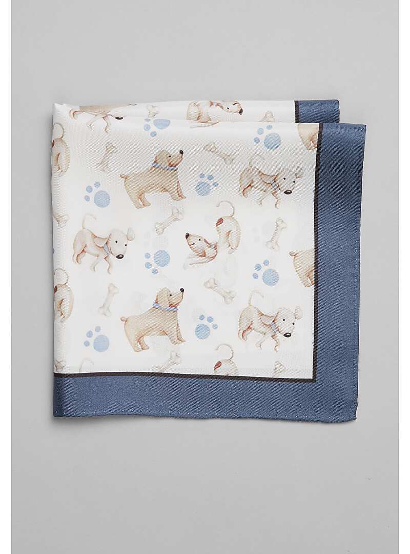 Jos. A. Bank Dog & Bone Pocket Square#8Y5Y