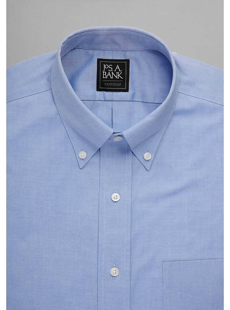 Traveler Collection Traditional Fit ButtonDown Collar Dress Shirt Big & Tall5JAC