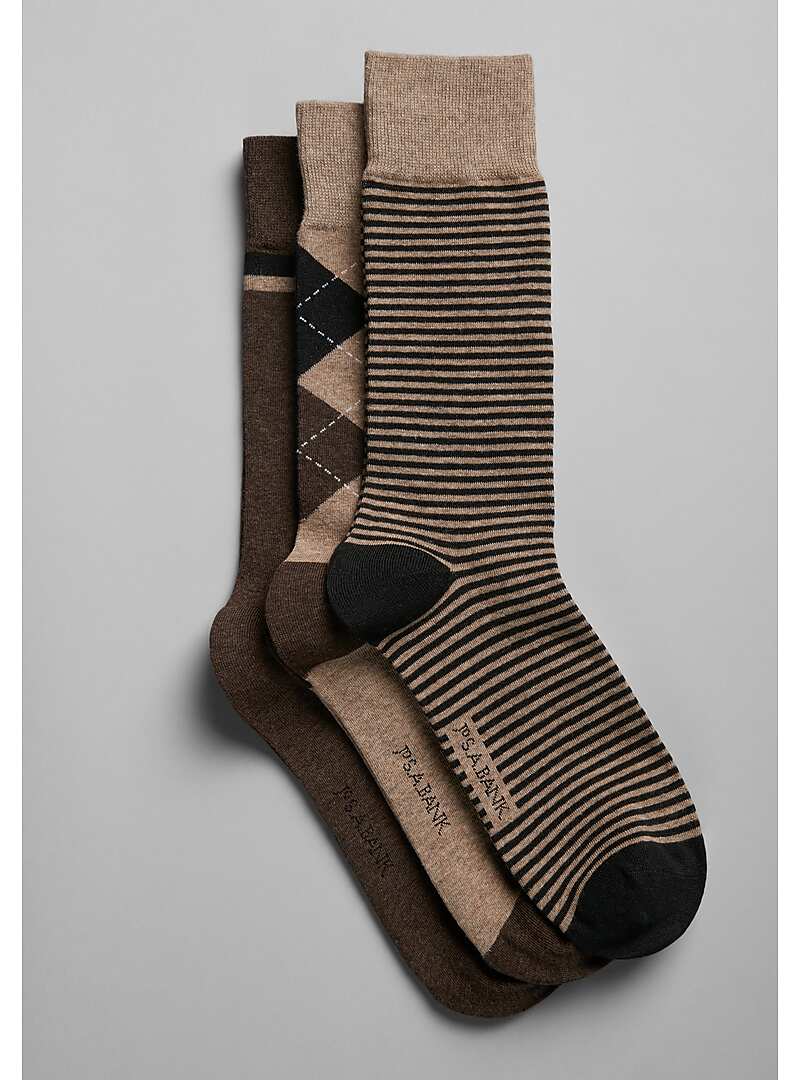 Patterned Dress Socks, 3-Pack#81HZ