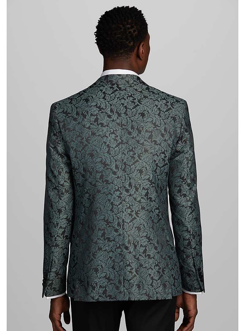 Jos. A. Bank Slim Fit Green Floral Formal Dinner Jacket#16G8