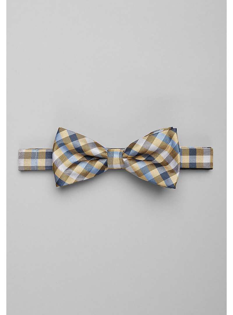Jos. A. Bank Check Self-Tie Bow Tie#8WKP