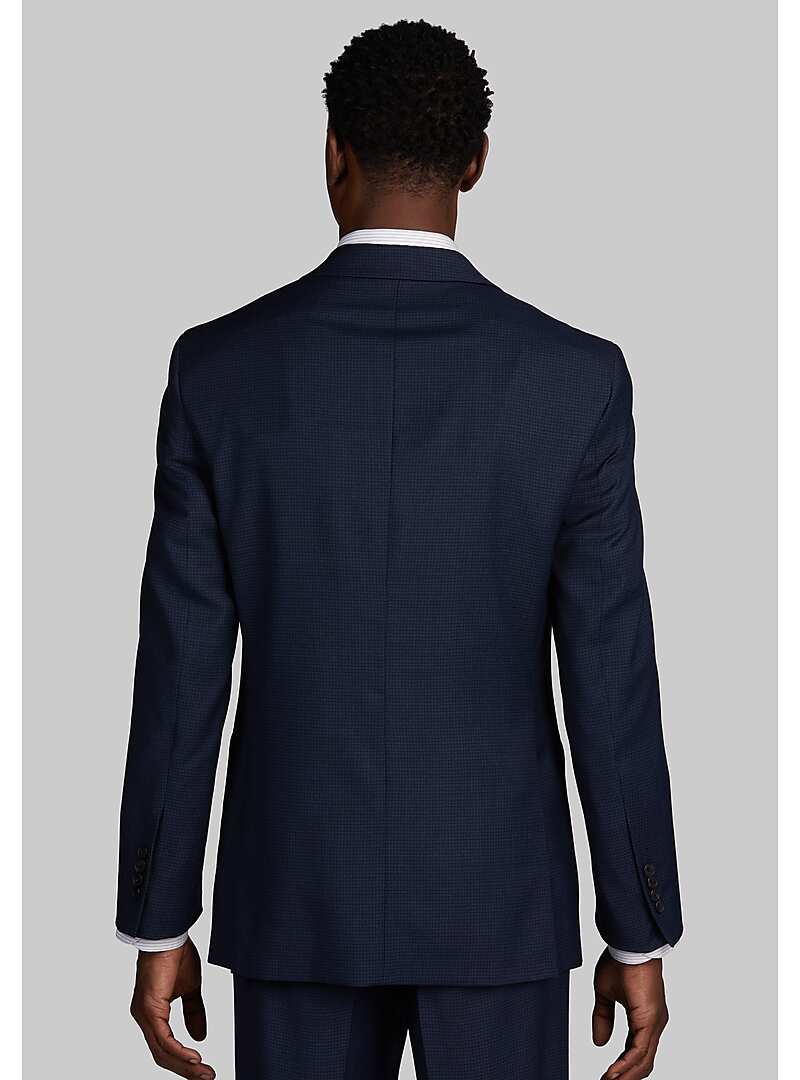 Traveler Collection Tailored Fit Check Suit - Big & Tall#3XG9