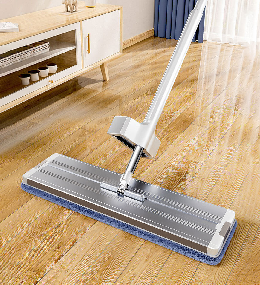 Joybos 16" Microfiber Mop Floor Cleaning System with 4 Mop Pads
