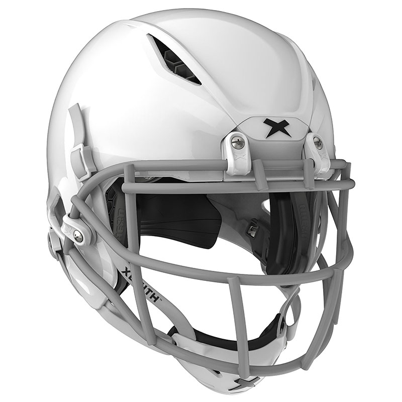 Xenith Shadow XR Youth Football Helmet with Steel Mask - White/Grey