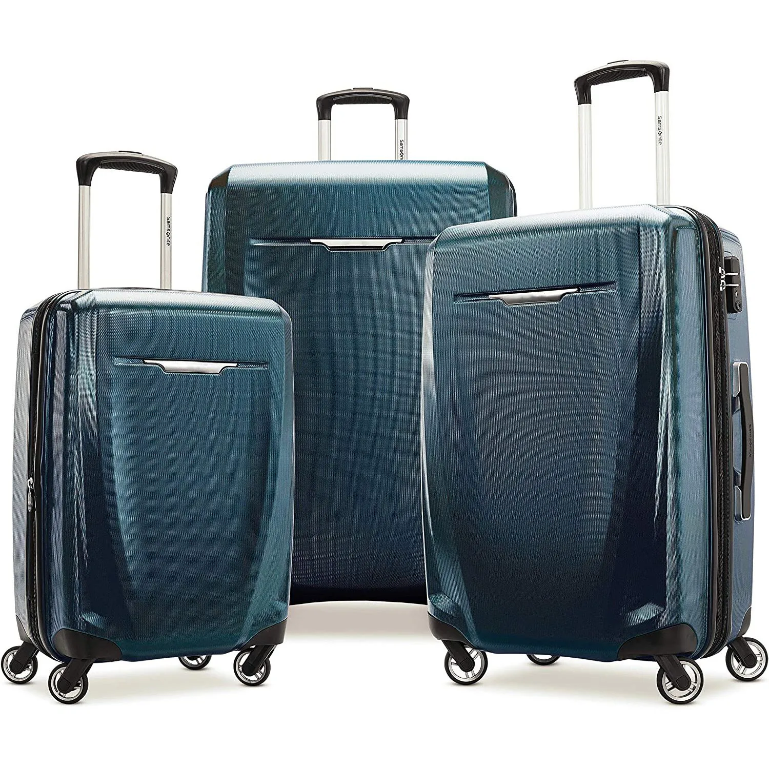 Hardside Luggage with Spinners, 3Piece Set Closing Store Clearance