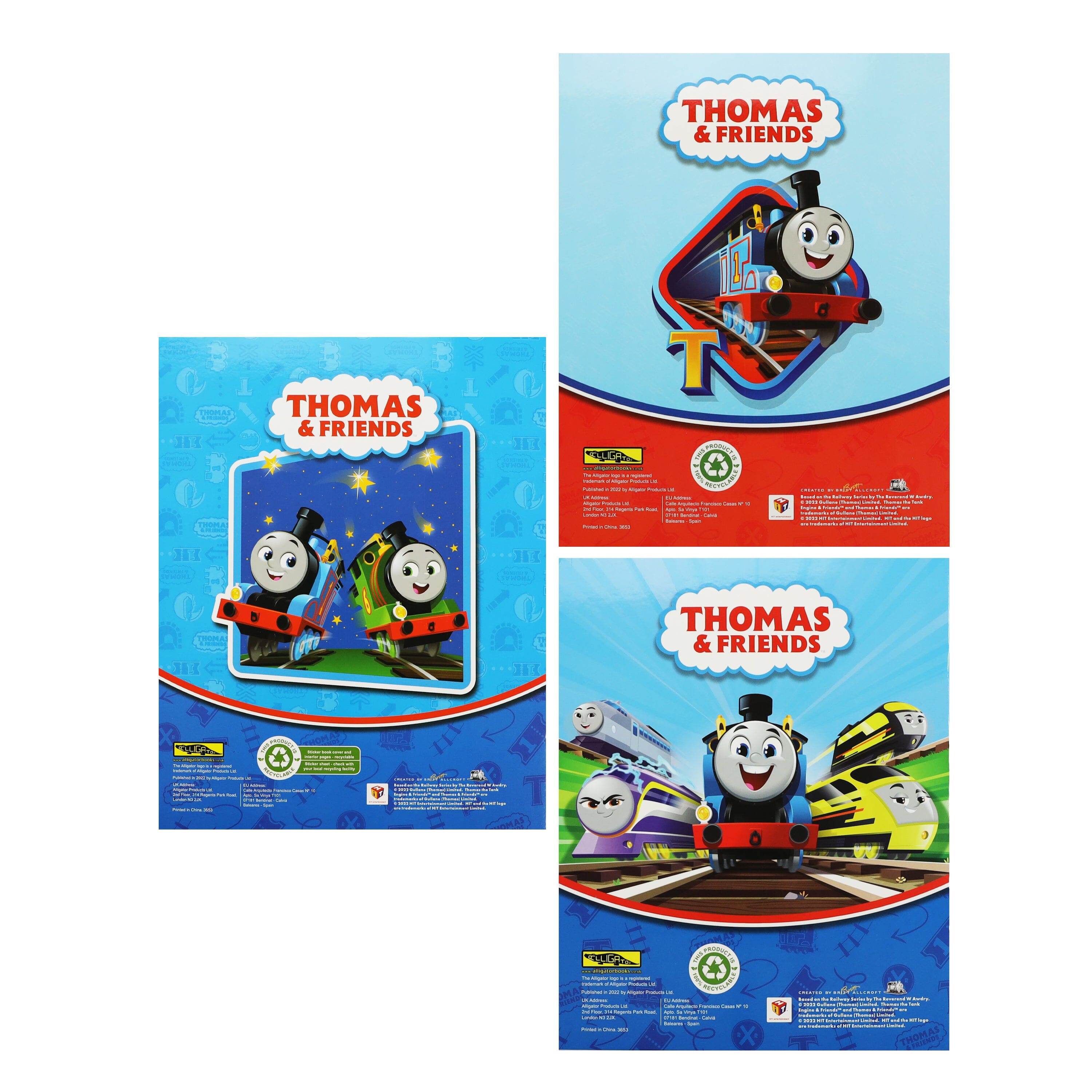 Thomas And Friends Activity Pack Colouring Books & Stickers 3 Books