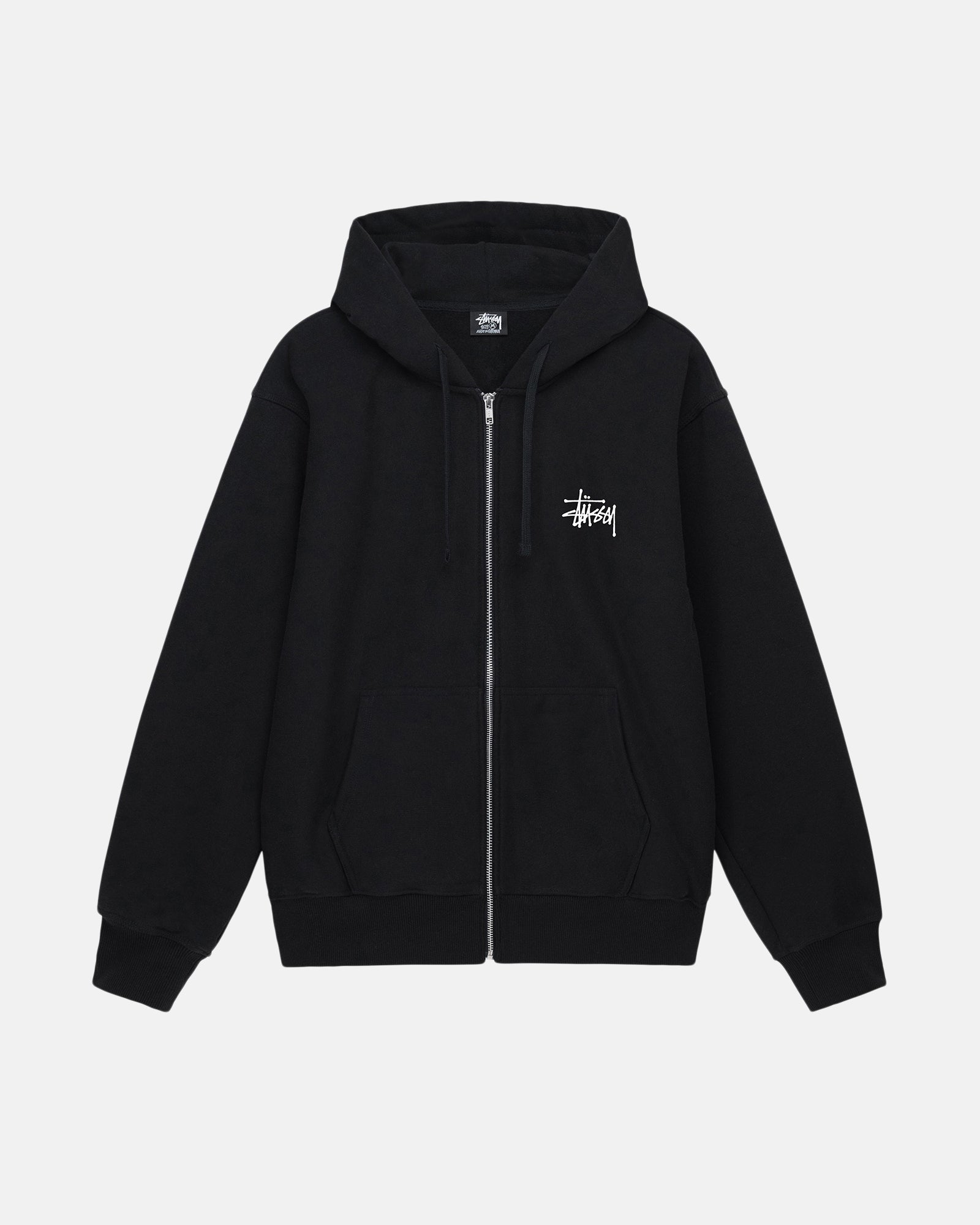 BASIC STÜSSY ZIP HOODIE