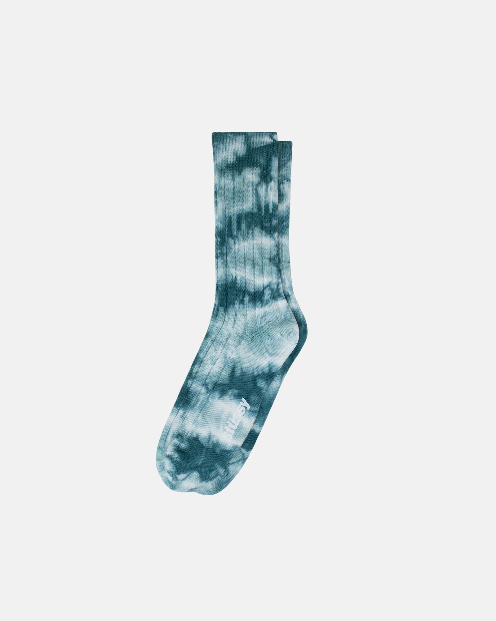 DYED RIBBED CREW SOCKS