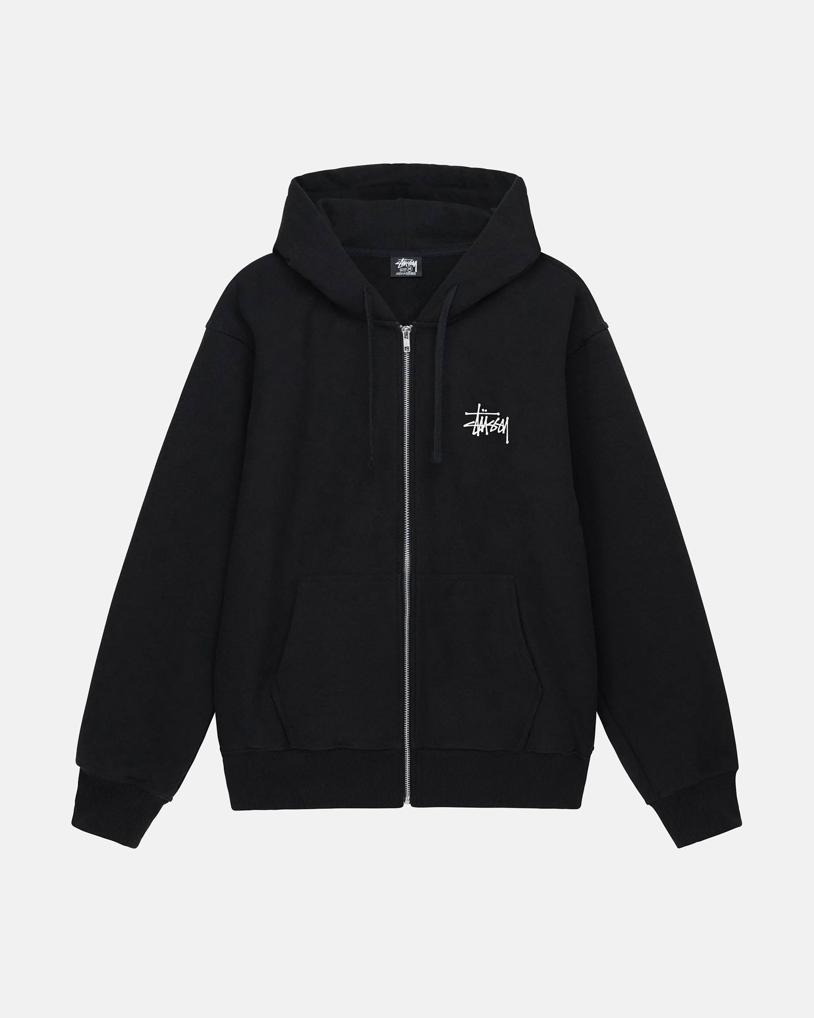 BASIC STÜSSY ZIP HOODIE