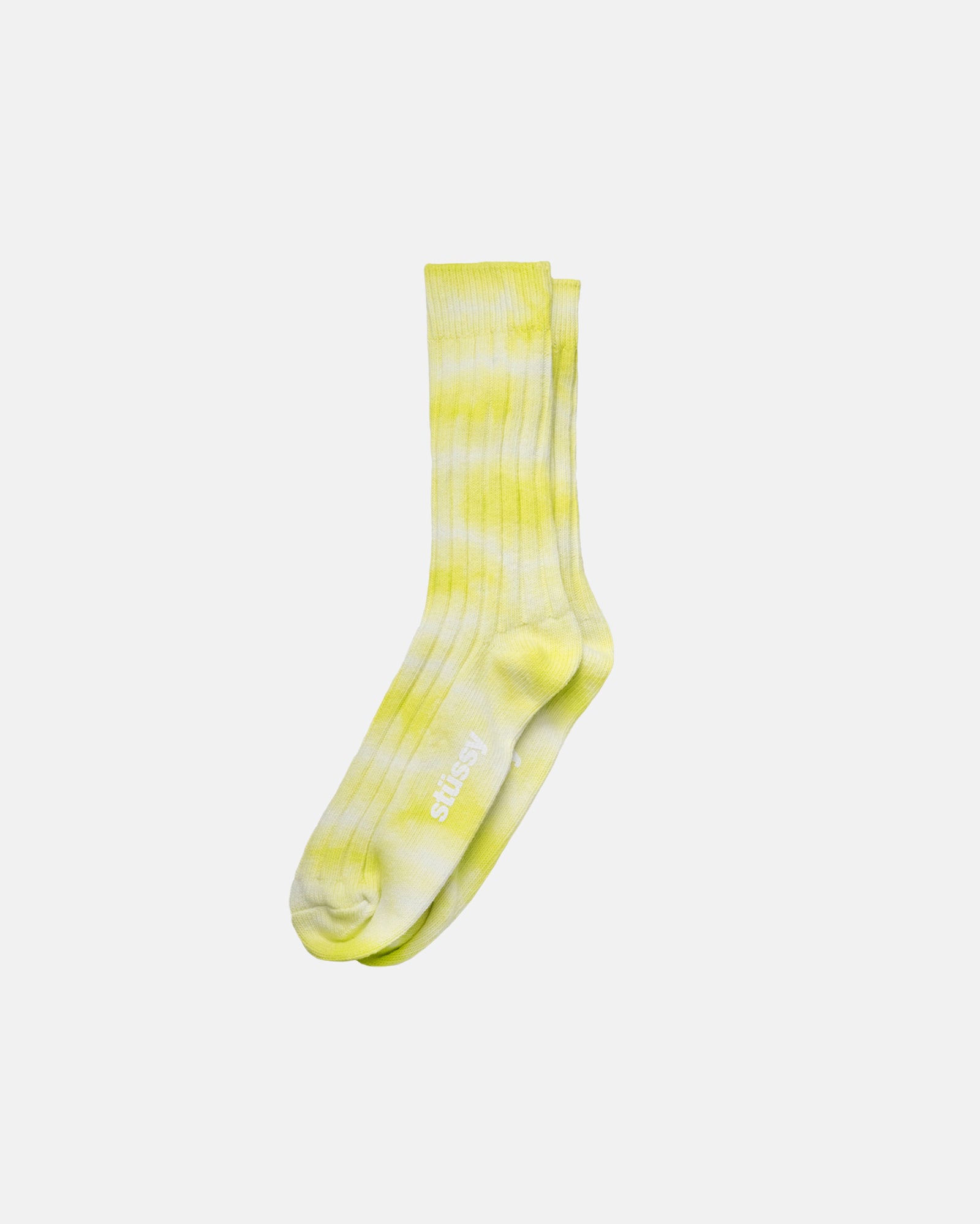 DYED RIBBED CREW SOCKS
