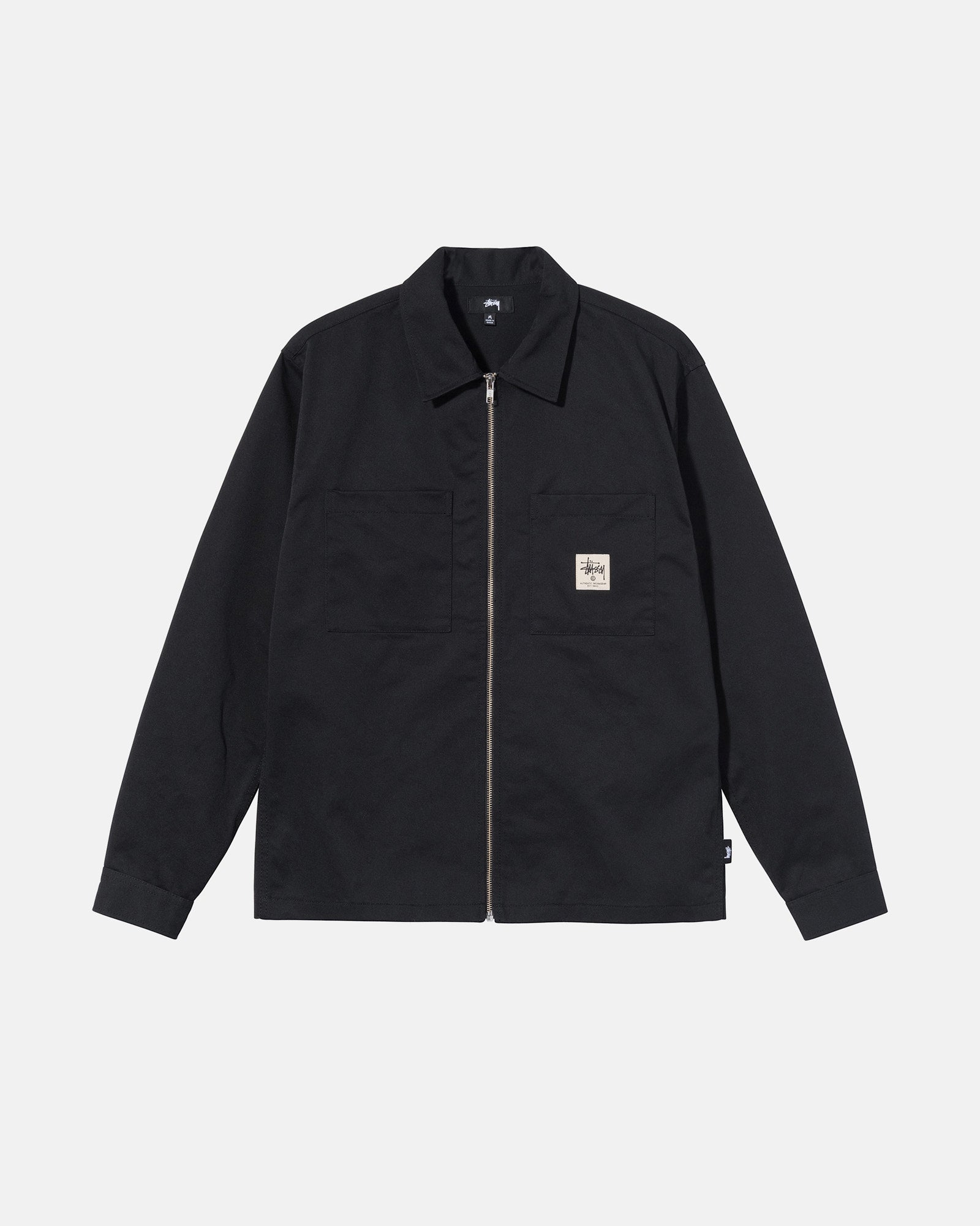 ZIP UP WORK LS SHIRT
