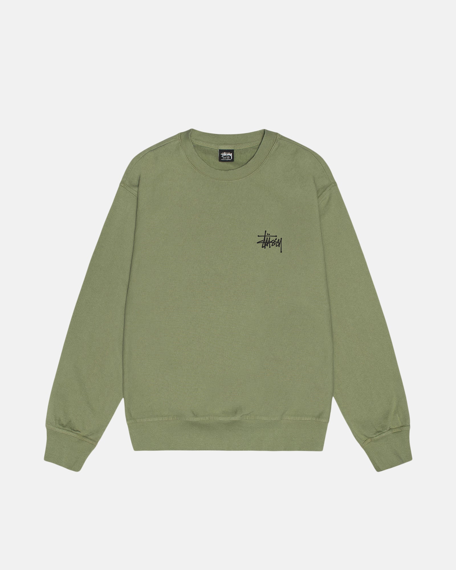 BASIC STÜSSY PIGMENT DYED CREW