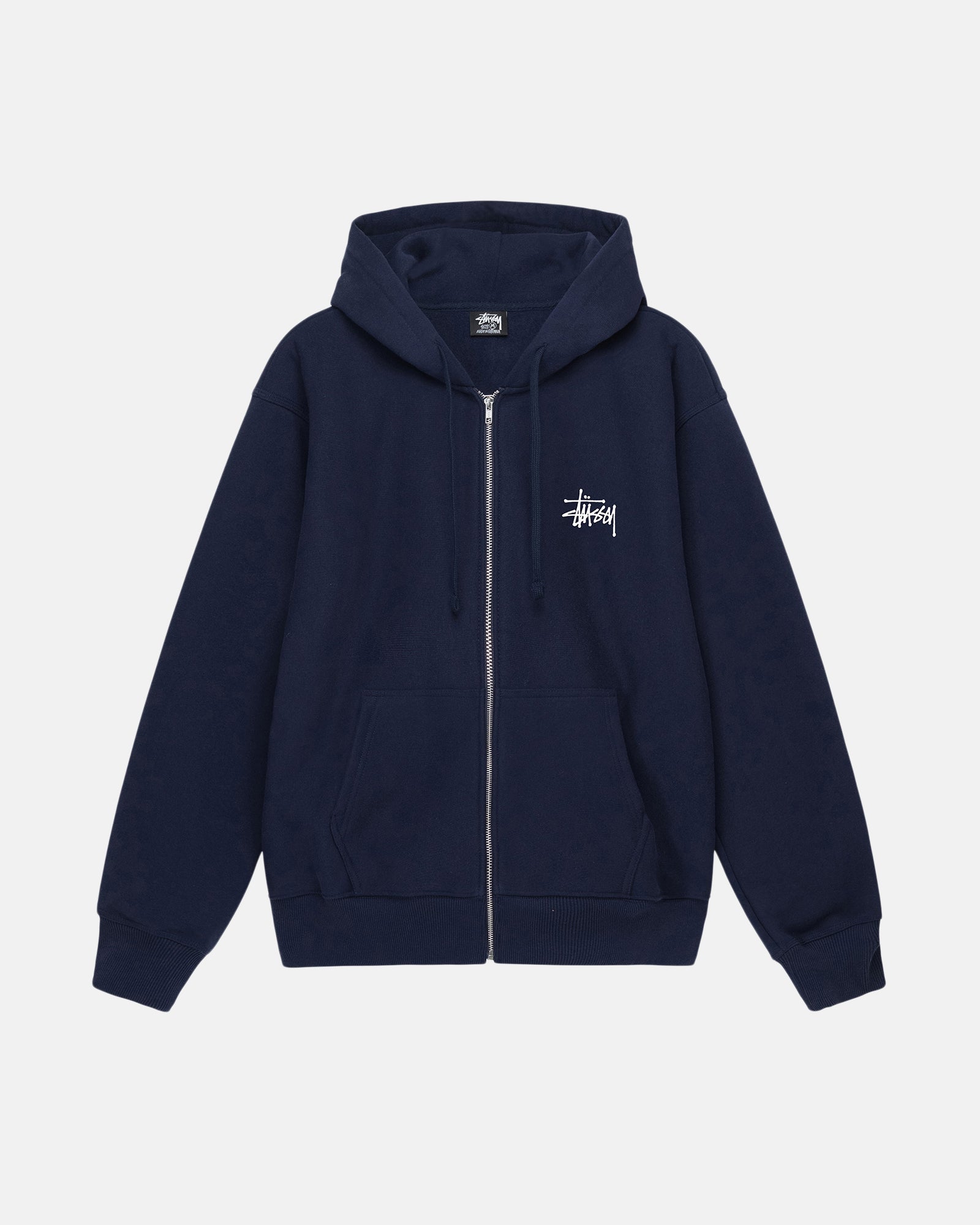BASIC STÜSSY ZIP HOODIE