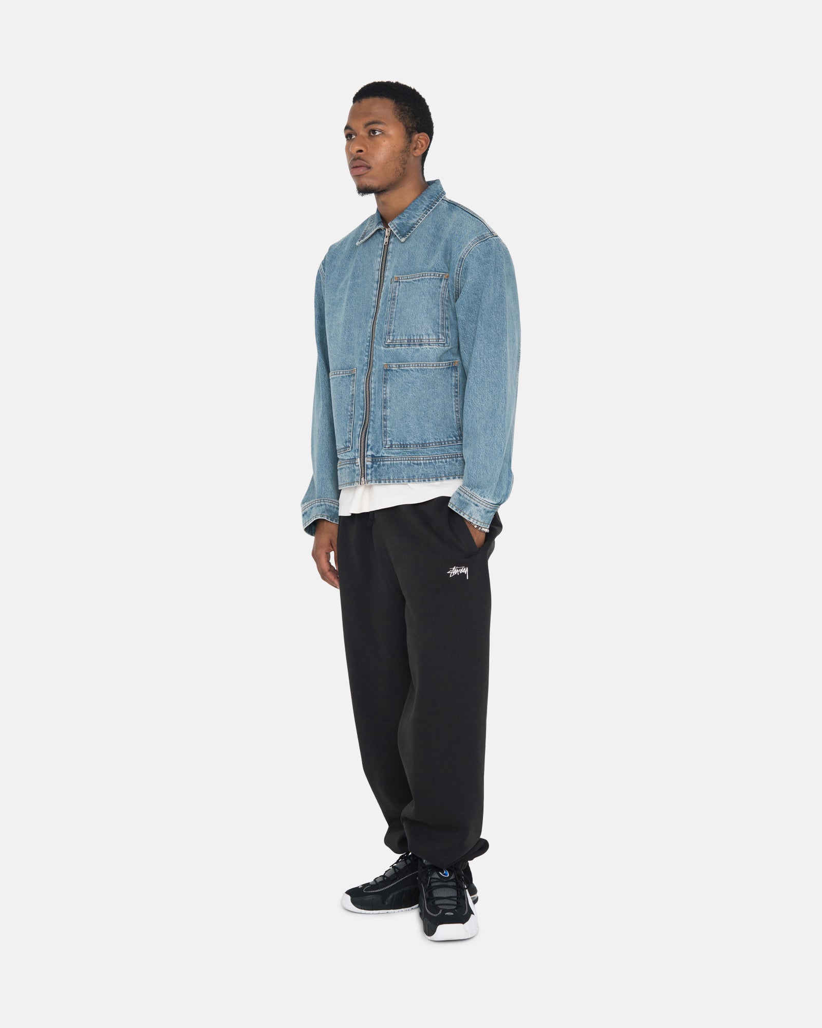 DENIM ZIP WORK JACKET