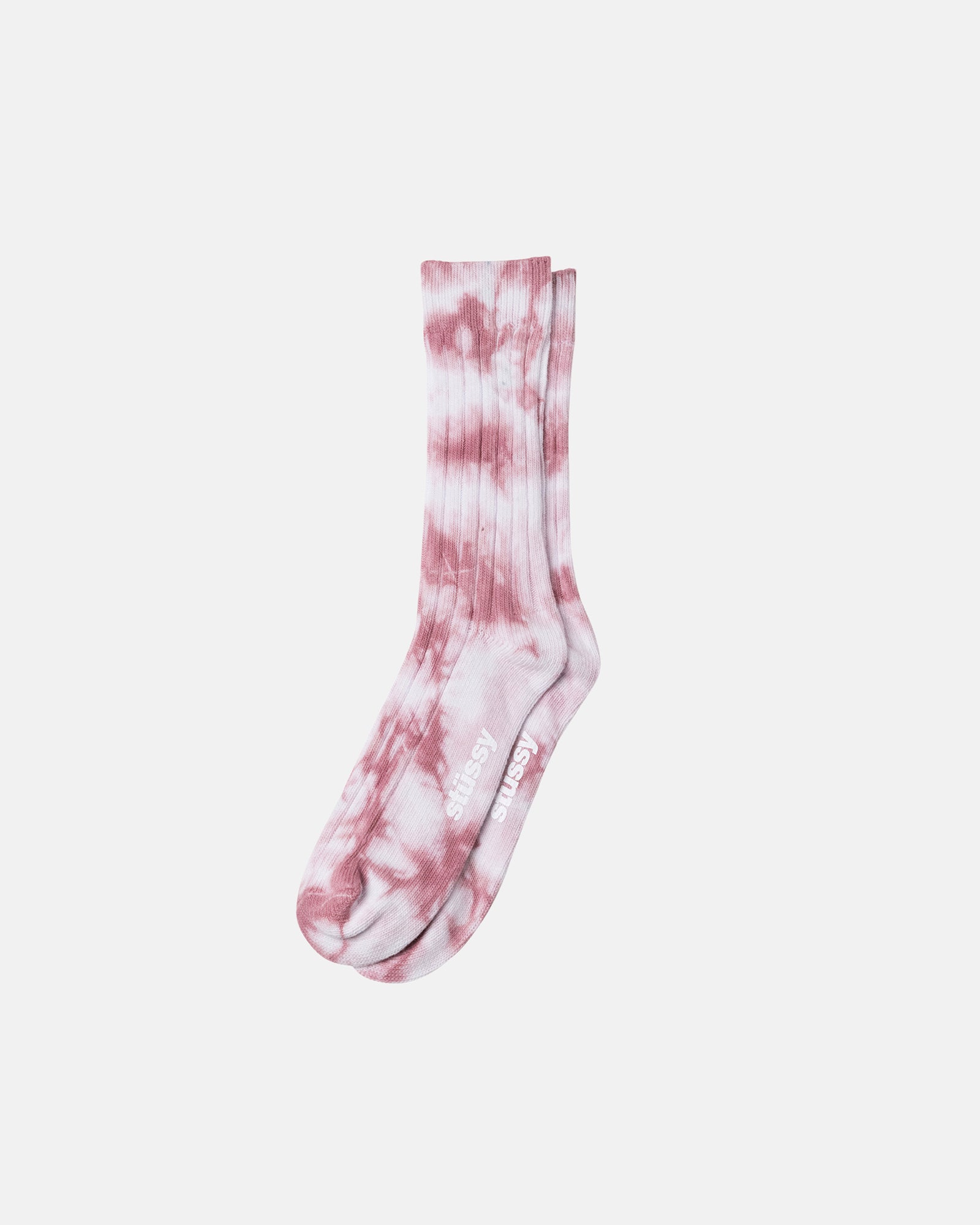 DYED RIBBED CREW SOCKS