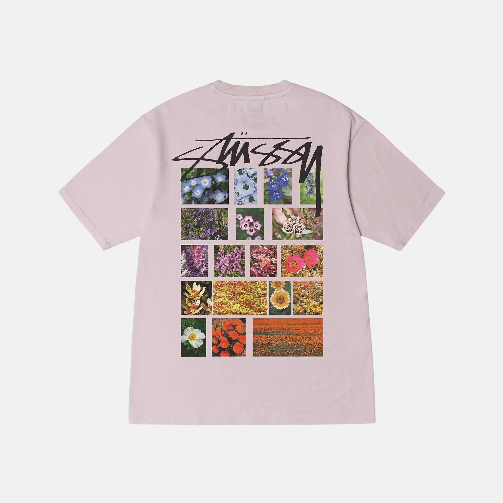 FLOWER GRID PIGMENT DYED TEE