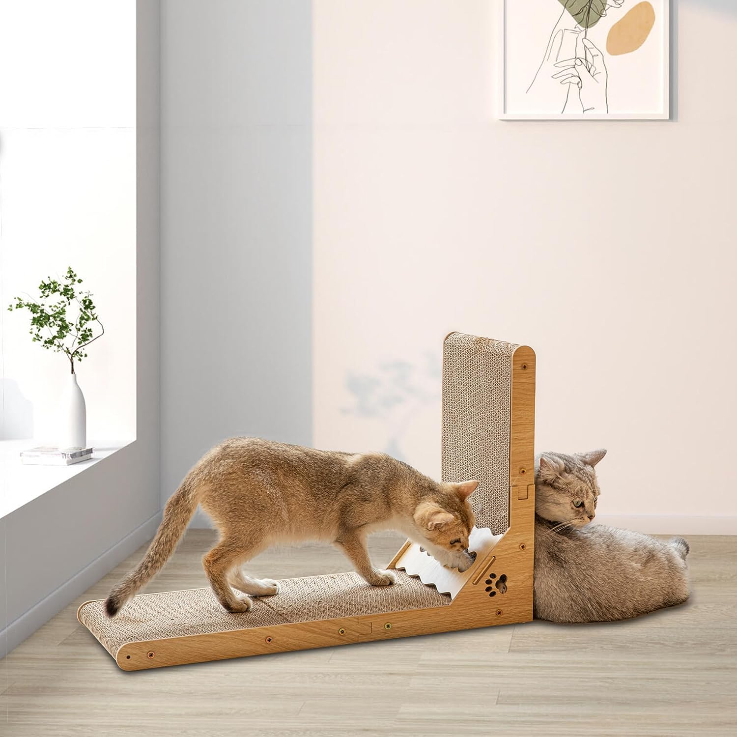 L Shape Cardboard Cat Scratcher