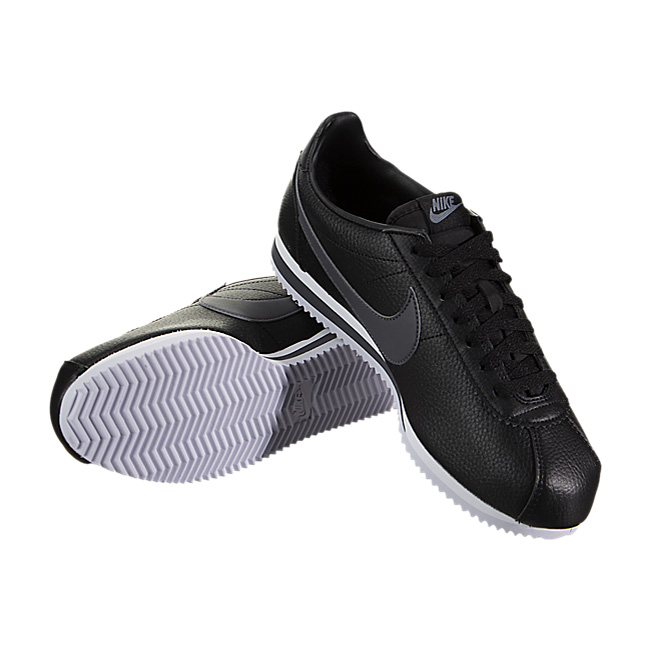 Nike Classic Cortez Leather - Black / Dark Grey-White