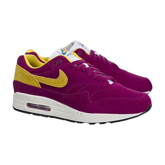 Nike Air Max 1 Premium - Dynamic Berry / Vivid Sulfur-Black-Sail