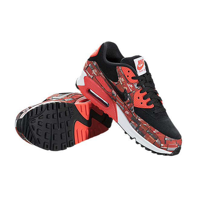 Nike Air Max 90 Print (We Love Nike) - Black / Bright Crimson-White