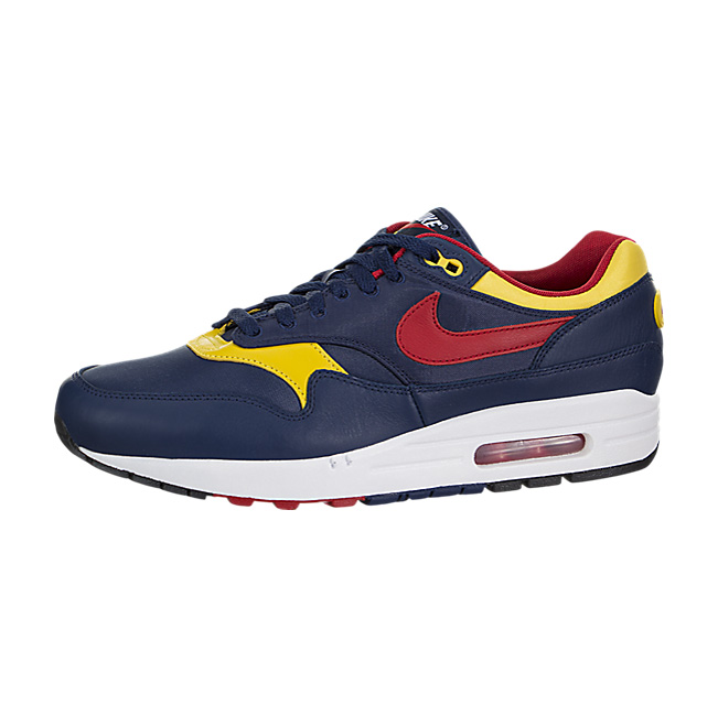 Nike Air Max 1 Premium (Snow Beach) - Navy / Gym Red-Vivid Sulfur