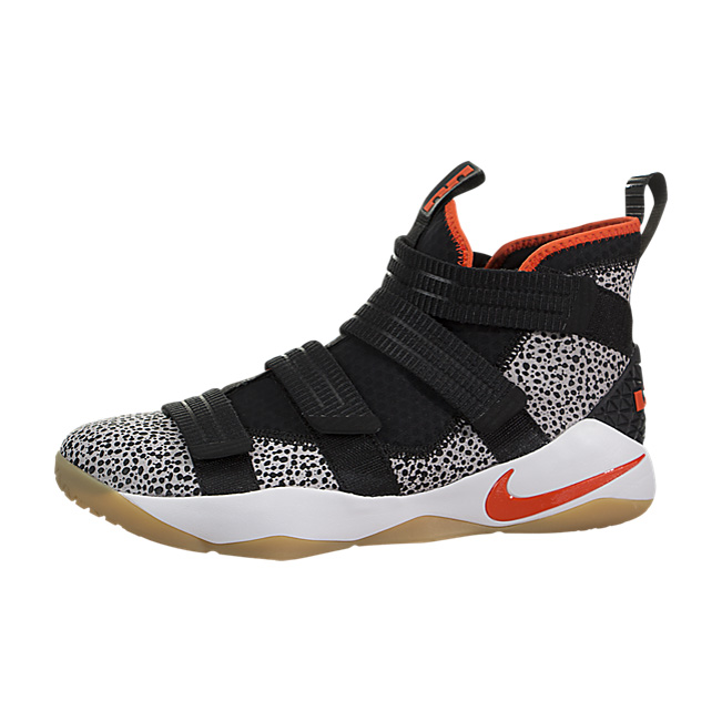 Nike Lebron Soldier XI SFG (Safari) - Black / Team Orange-White