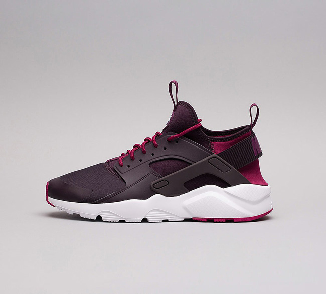 Nike Air Huarache Run Ultra Trainer | Port Wine / Bordeaux / White