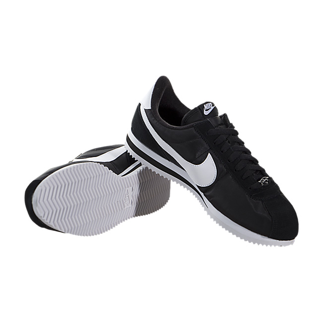 Nike Cortez Basic Nylon - Black / Metallic Silver-White