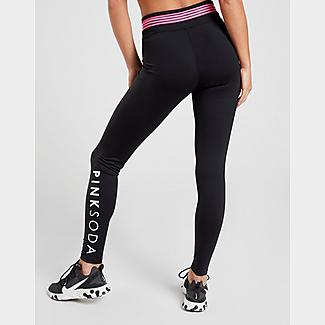 Women's Pink Soda Sport Calusa Tape Leggings