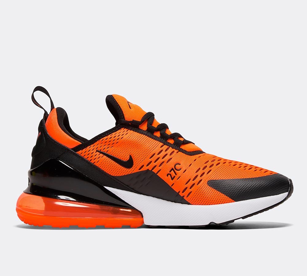 Nike Air Max 270 Trainer - Total Orange / Black / White