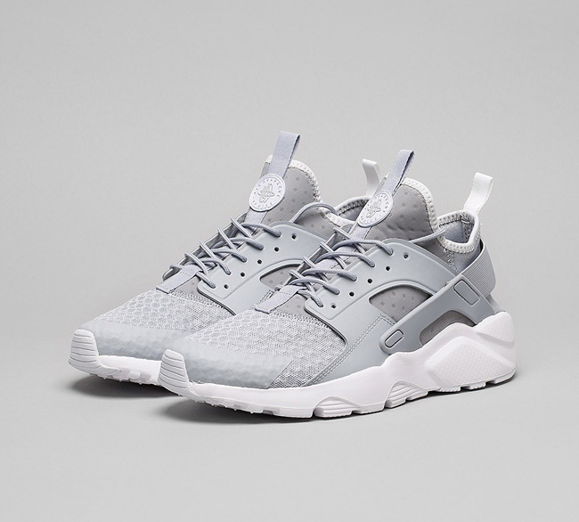 Nike Air Huarache Run Ultra Trainer | Wolf Grey / White
