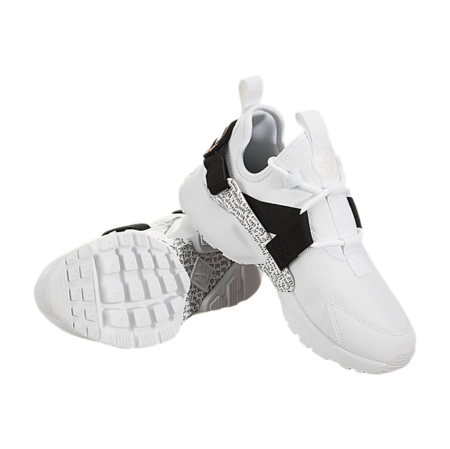 Nike Women Air Huarache City Low Premium - White / Black-Total Orange