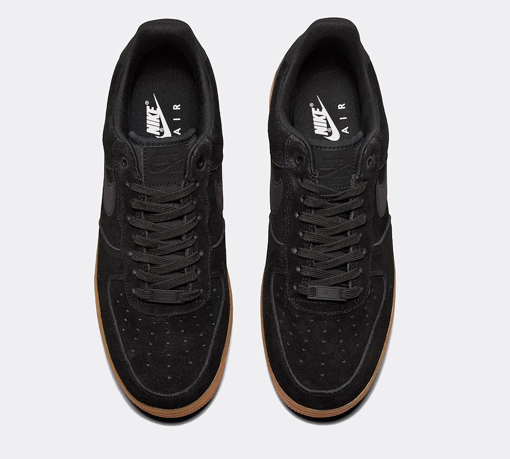 Nike Air Force 1 '07 LV8 Suede Trainer - Black