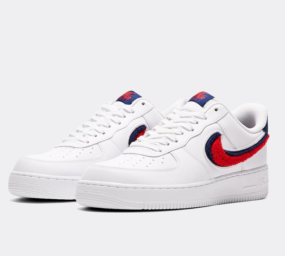 Nike Air Force 1 LV8 Trainer - White / Red / Blue