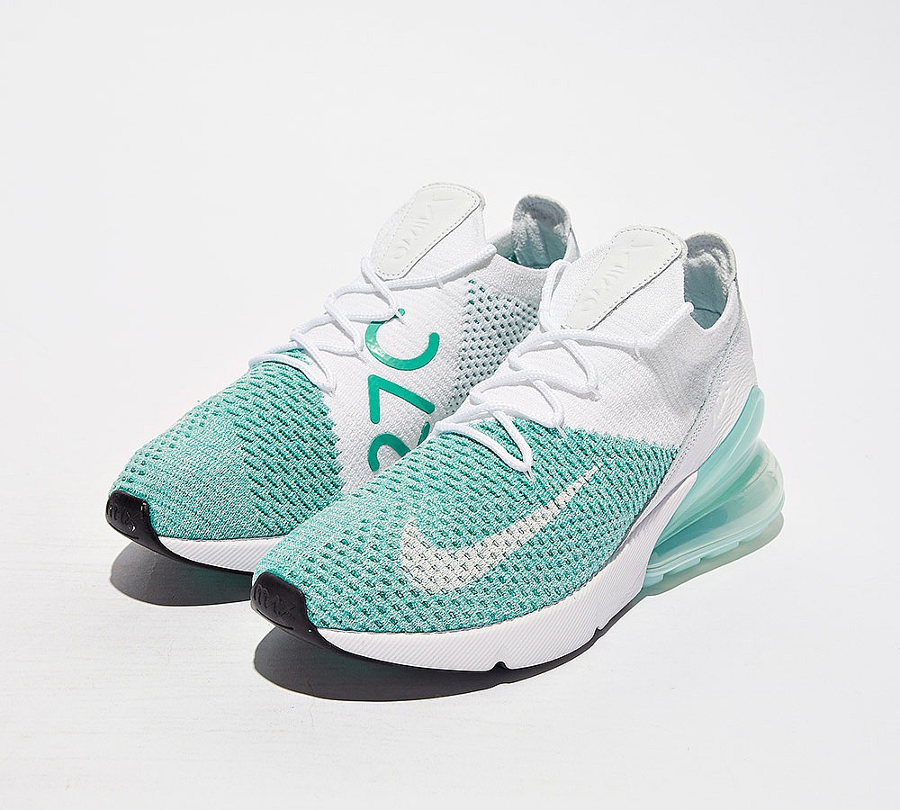Nike Womens Air Max 270 Flyknit Trainer - Igloo / White / Igloo