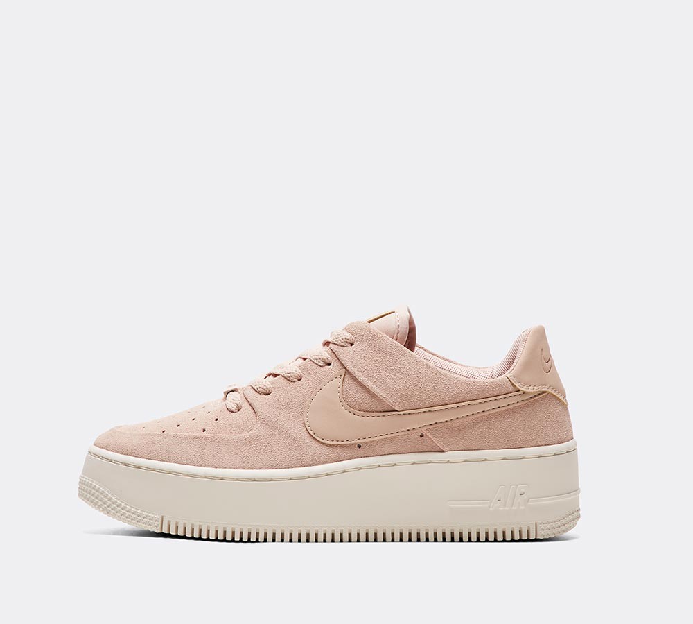 Nike Womens Air Force 1 Sage Low Trainer - Particle Beige