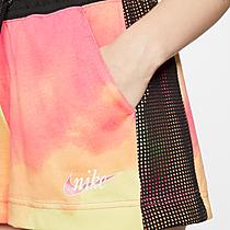 Women's Nike Sportswear Mesh Tie-Dye Watermelon Training Shorts