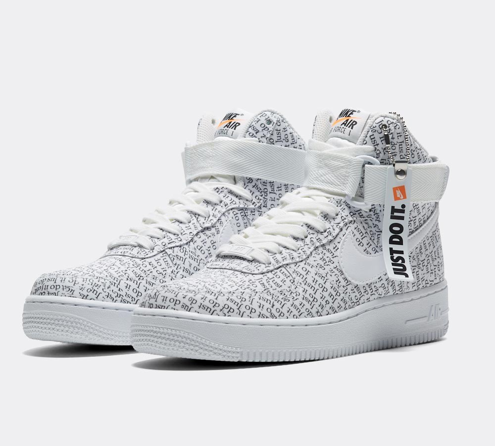 Nike Womens Air Force 1 High LX 'JDI' Pack Trainer - White / Black