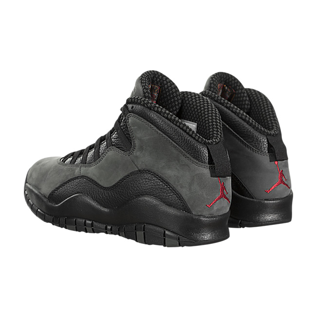 Air Jordan X (10) Retro (Dark Shadow) - Dark Shadow / True Red-Black