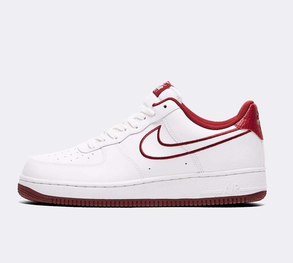 Nike Air Force 1 Low Trainer - White / Red