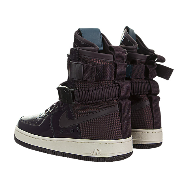 Nike Women SF Air Force 1 SE Premium - Port Wine / Space Blue