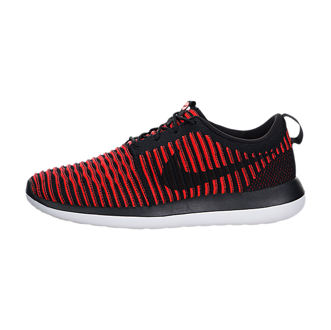 Nike Roshe Two Flyknit - Black / Black-Bright Crimson-White