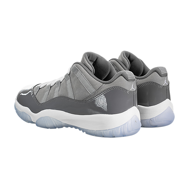 Air Jordan XI (11) Retro Low - Medium Grey / White-Ginsmoke