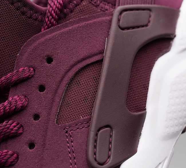 Nike Infant Air Huarache Run Ultra SE Trainer | Bordeaux / White