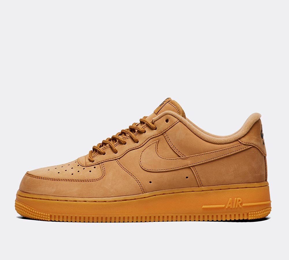 Nike Air Force 1 '07 WB Low Trainer - Flax / Flax / Gum