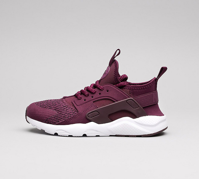 Nike Infant Air Huarache Run Ultra SE Trainer | Bordeaux / White