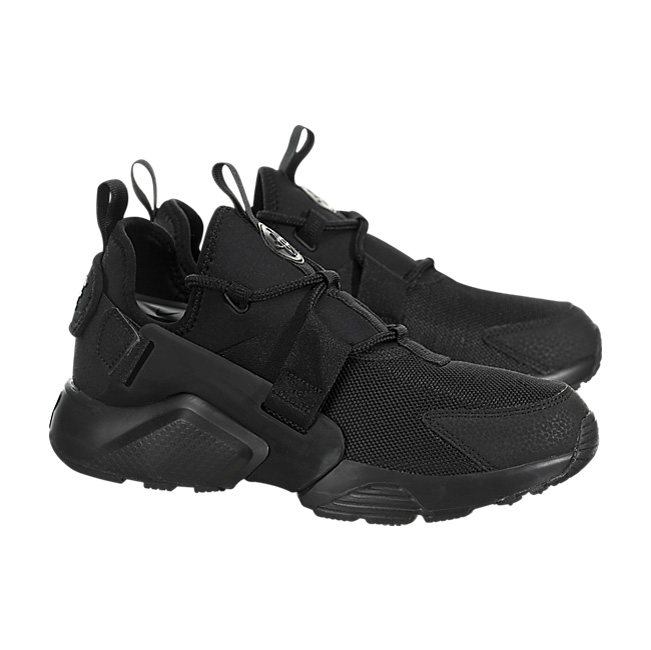 Nike Women Huarache City Low - Black / Black-Dark Grey