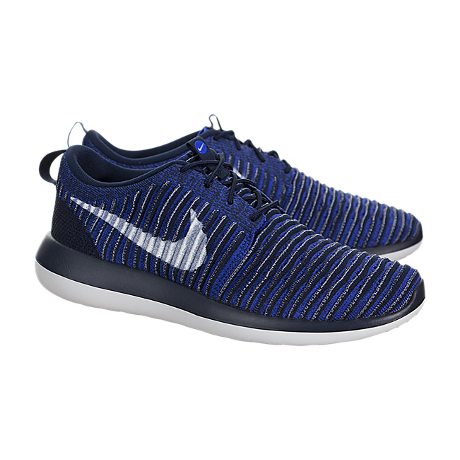 Nike Roshe Two Flyknit - College Navy / White-Paramount Blue